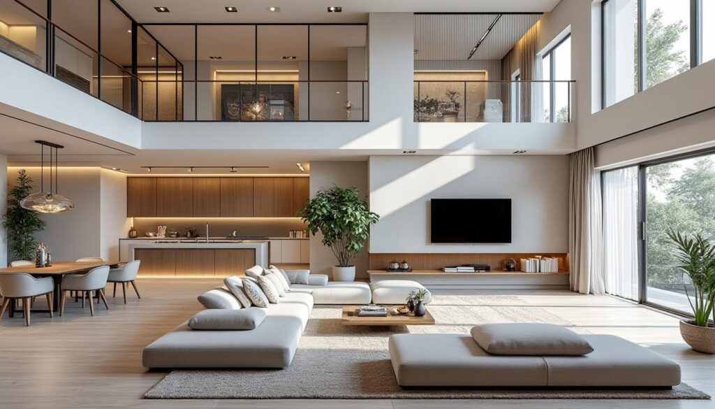 découvrez des conseils pratiques pour structurer et aménager efficacement un grand espace intérieur afin de créer une décoration harmonieuse et fonctionnelle.