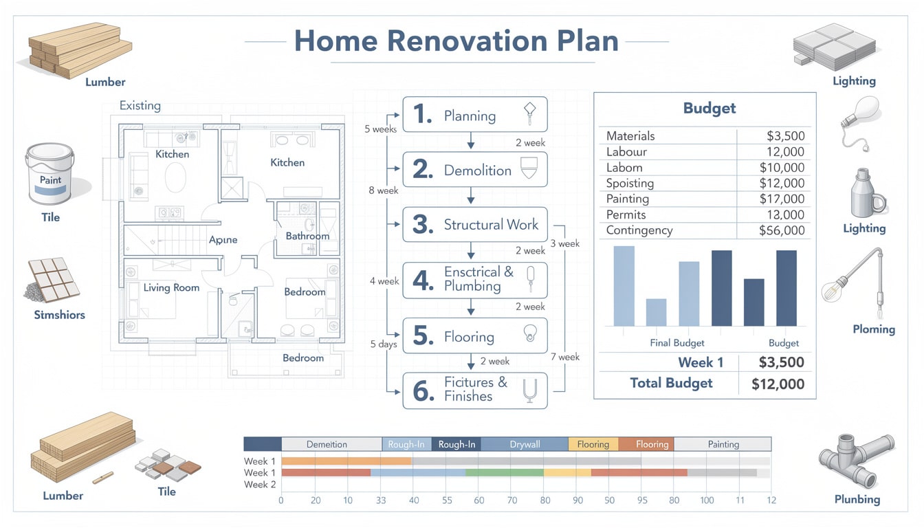d&eacute;couvrez notre guide complet de r&eacute;novation maison &eacute;tape par &eacute;tape pour &eacute;viter les blocages et r&eacute;ussir vos travaux en toute s&eacute;r&eacute;nit&eacute;.