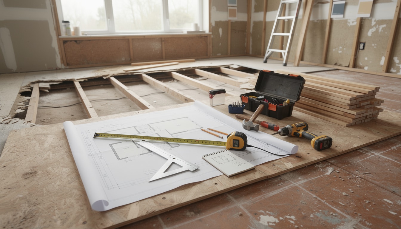 d&eacute;couvrez l'ordre id&eacute;al pour vos travaux de r&eacute;novation : faut-il commencer par le sol ou par les murs ? conseils pratiques pour r&eacute;ussir vos projets maison.