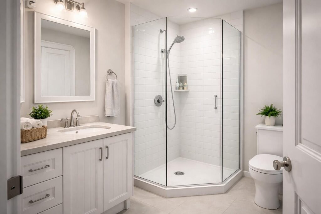 découvrez comment rénover facilement une petite salle de bain en remplaçant uniquement la douche pour un espace plus moderne et fonctionnel.